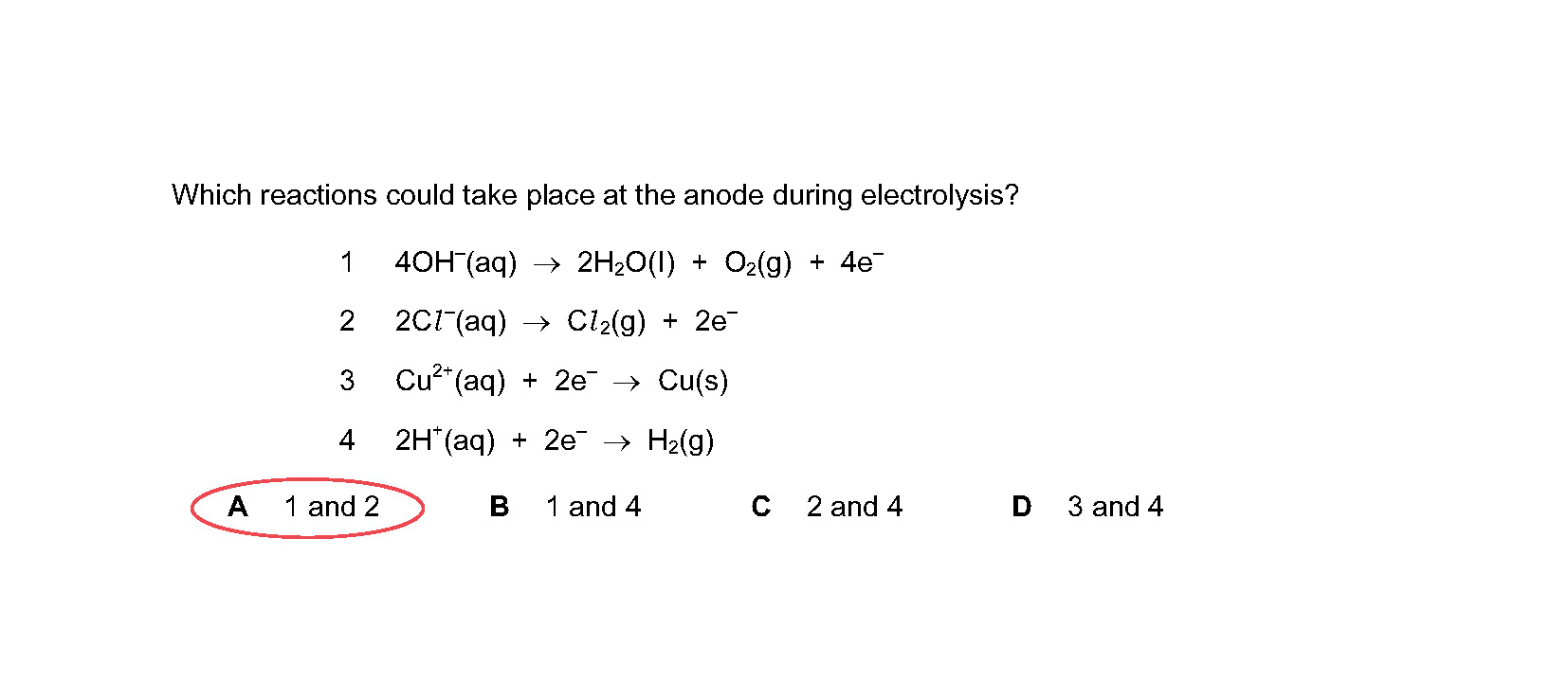 Electrolysis (Electricity & Chemistry) IGCSE 0620 / O Levels Paper 2