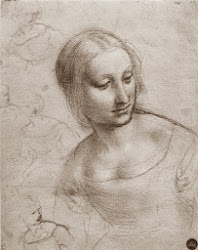 leonardo vinci da drawings famous painting 1519 1452 woman sketches drawing collect renaissance later madonna study god paintingz