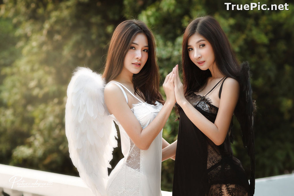 Image Thailand Model - Phitchamol Srijantanet and Pattamaporn Keawkum - Angel and Demon - TruePic.net - Picture-16