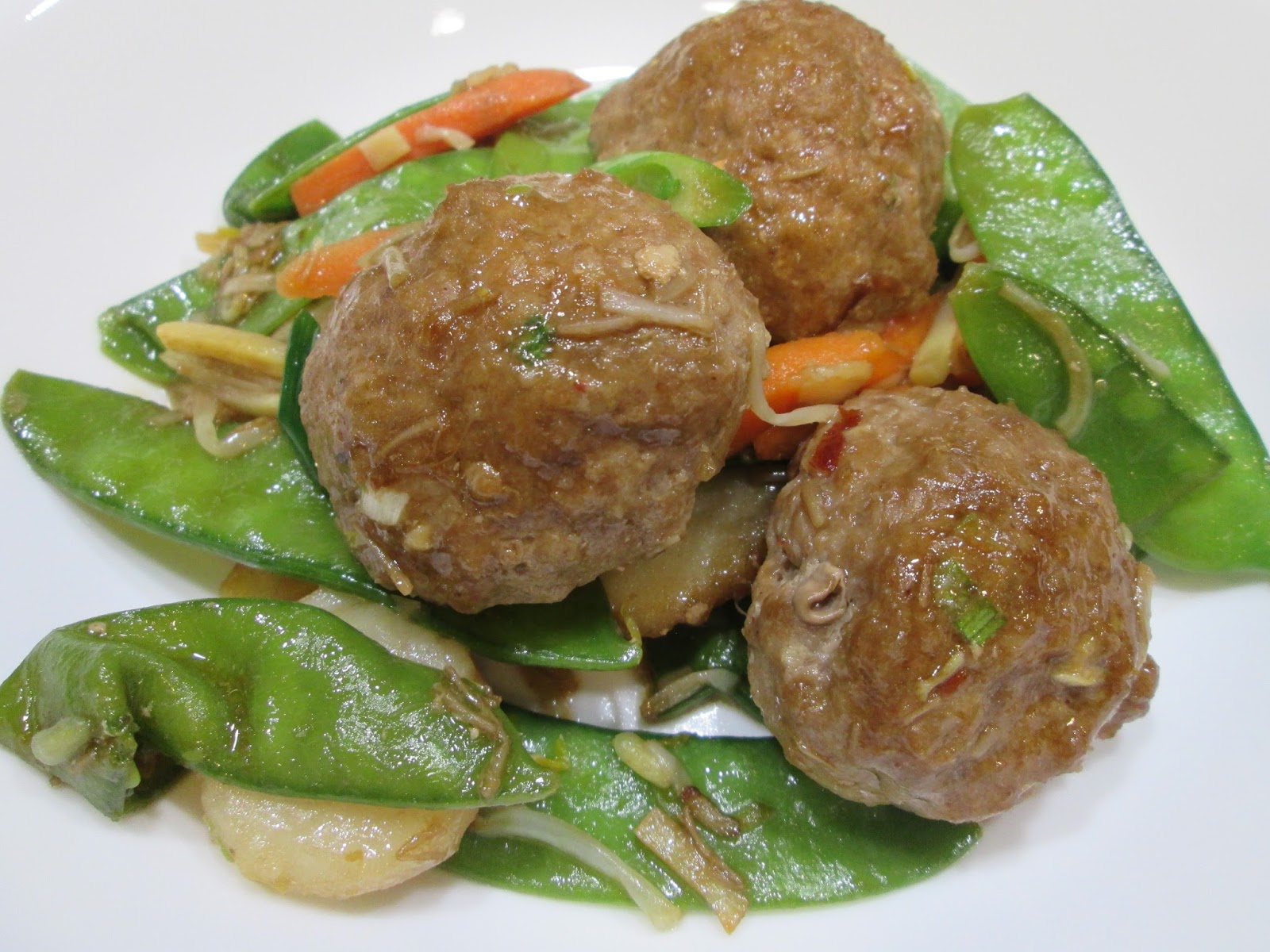 Please, DON'T pass the salt! Chinese Style Meatballs with Stir Fry Sauce