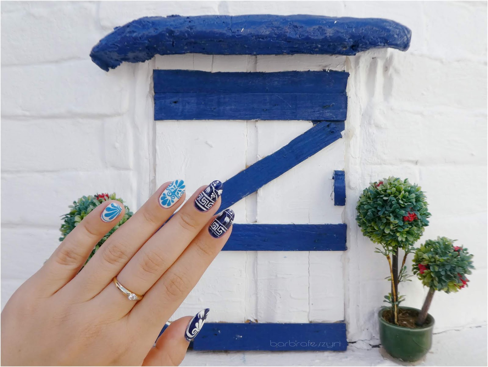 Greckie Paznokcie Barbrafeszyn Blog O Paznokciach Pomysly Zdobienia Inspiracje