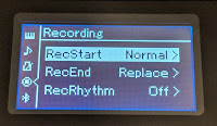 Picture of LCD recording features