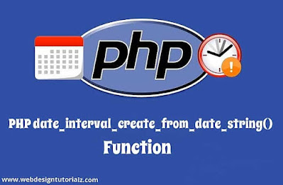 PHP date_interval_create_from_date_string() Function