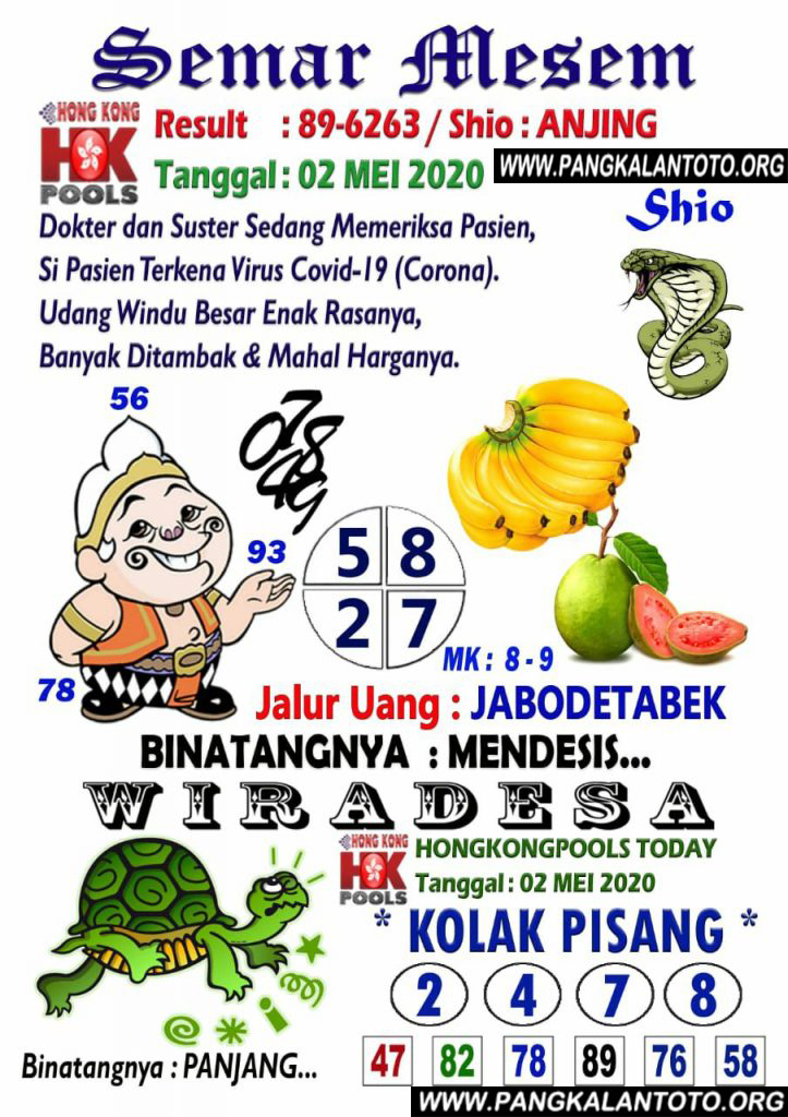 Syair Hk 9 Agustus 2020 Pangkalantoto Terbaru