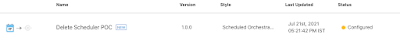 Delete a schedule from an Integration | Scheduled Integration | Oracle Integration Cloud