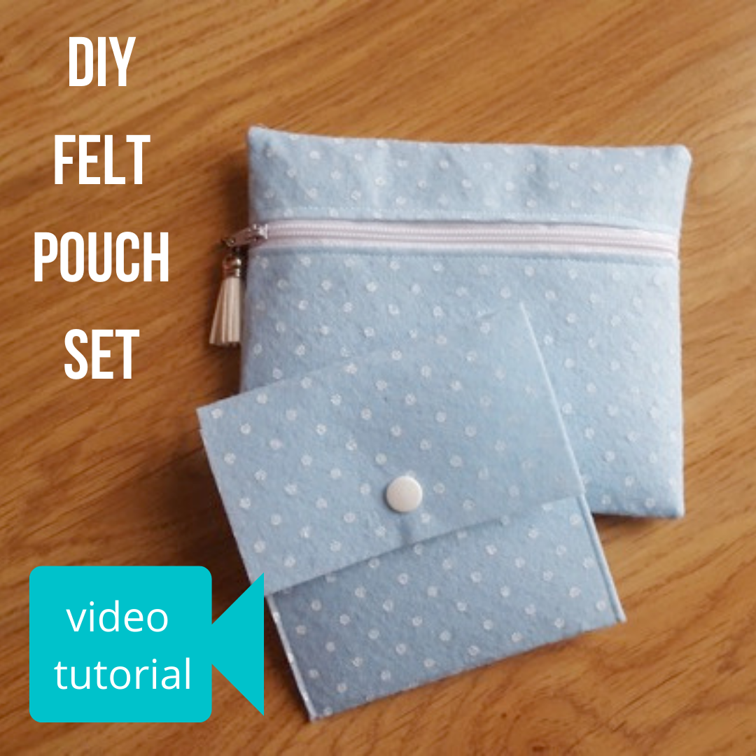DIY felt pouch set video tutorial Keeping it Real
