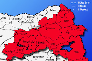 Doğu Anadolu Bölgesi İlleri ve Haritası - Laf Sözlük
