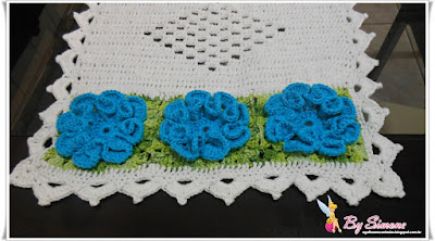 Caminho de mesa em crochê com vídeo aula