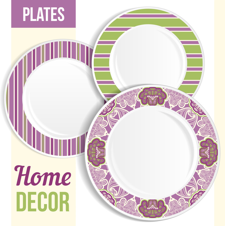 Download designs for printing on Chinese and plastic dishes in Photoshop and Vector formats, EPS & PSD