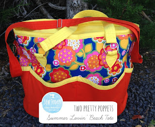 two pretty poppets Summer Lovin Beach Tote