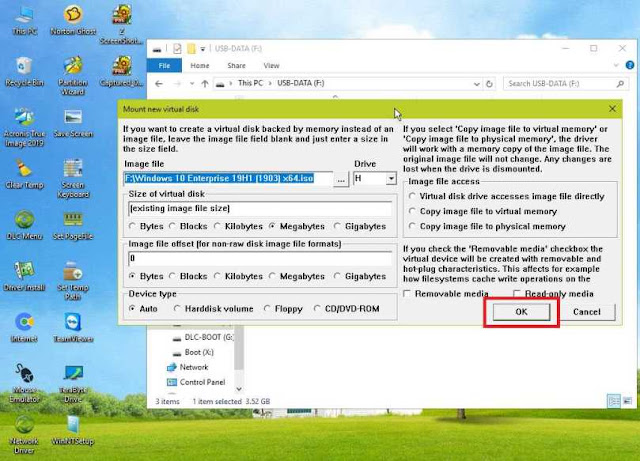 install windows dengan flashdisk buat virtual disk