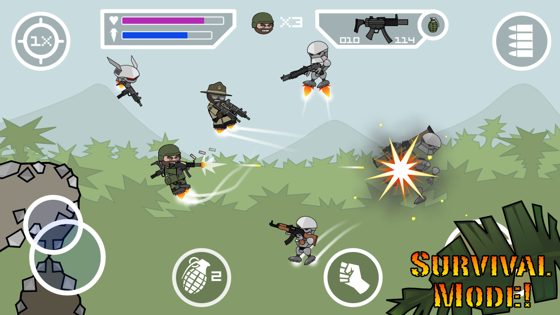 Doodle Army 2 Mini Militia updated to v3.0.136 with new Store items, new Avatar, and more