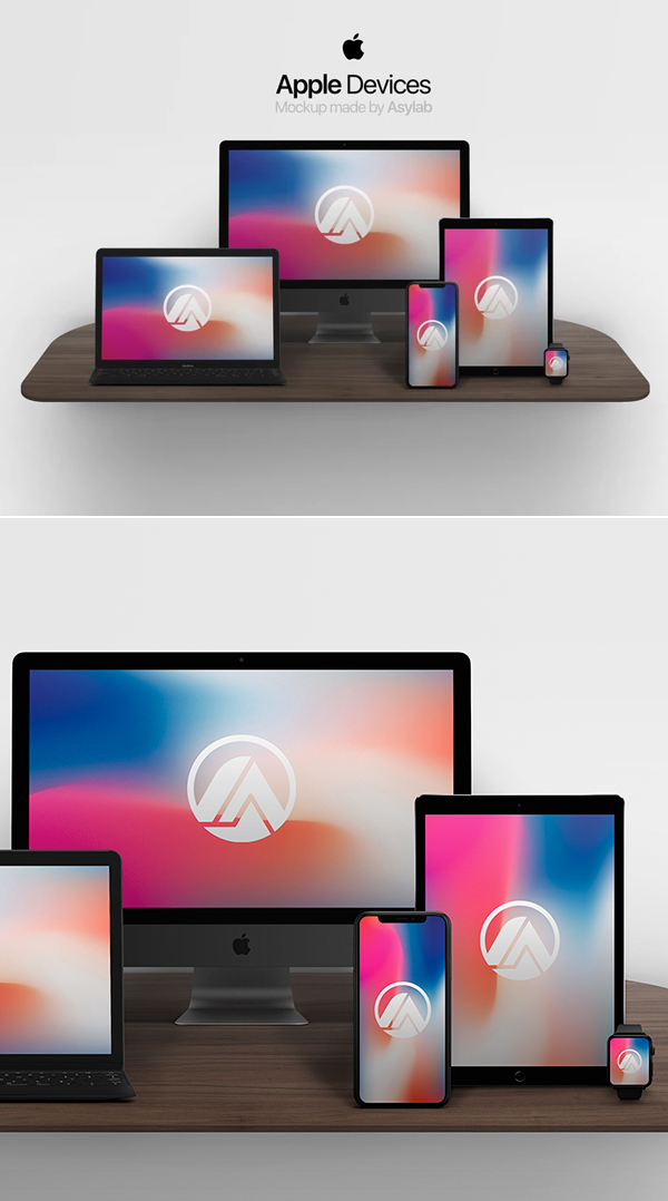 Free Apple Devices Mockup PSD Templates Download Free Mockup PSD 2018 - Free Apple Devices Mockup PSD Templates