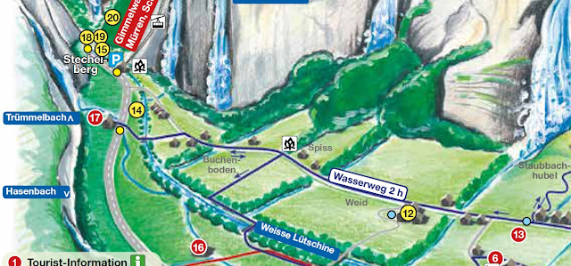Mapa de Lauterbrunnen