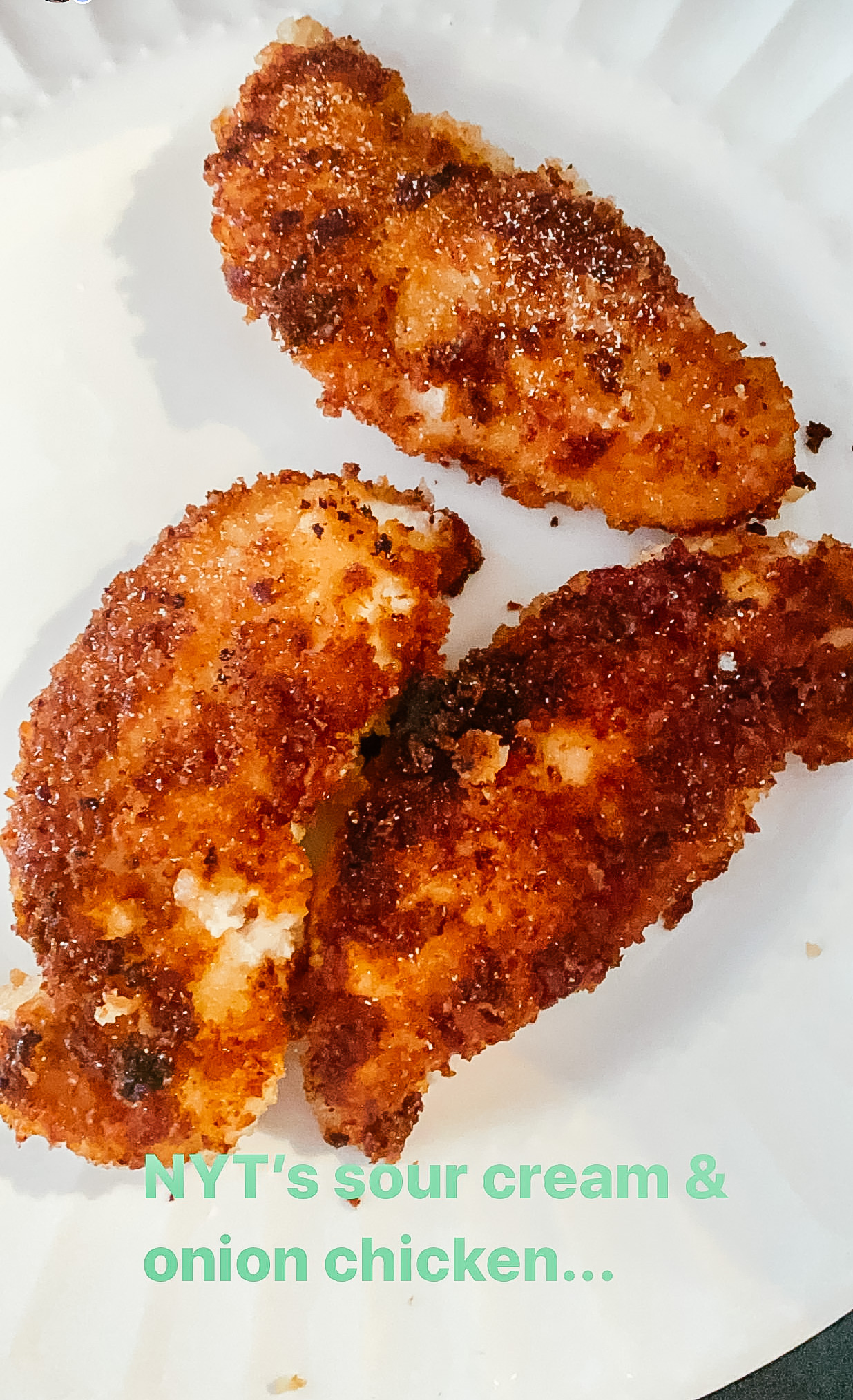 New York Times Sour Cream & Onion Chicken SheShe and Shimmer