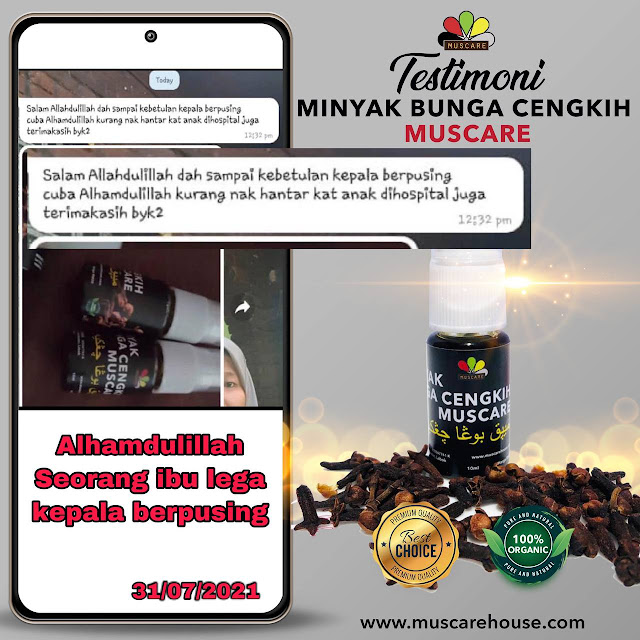 testimoni minyak cengkih