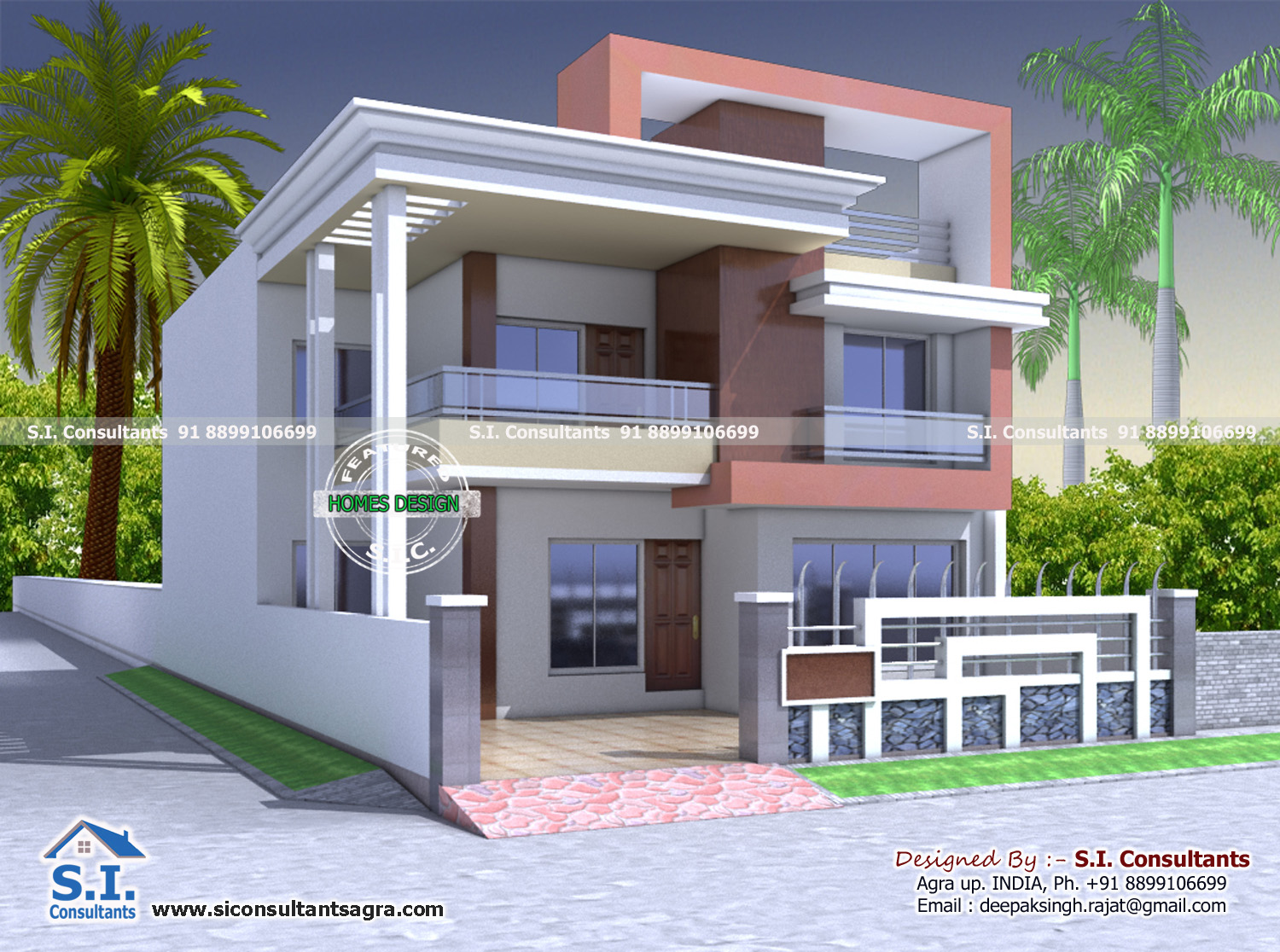 S.I. consultants: 35x47 Indian home design
