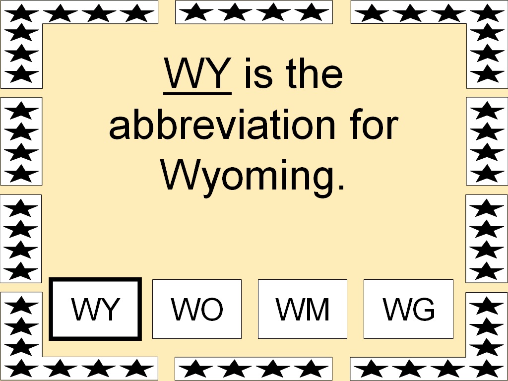 Student Survive 2 Thrive American State Abbreviations Part 2 of 5