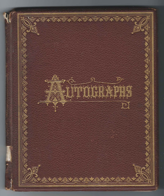 Heirlooms Reunited 1870s Autograph Album of Emma L. Hintz of Boston