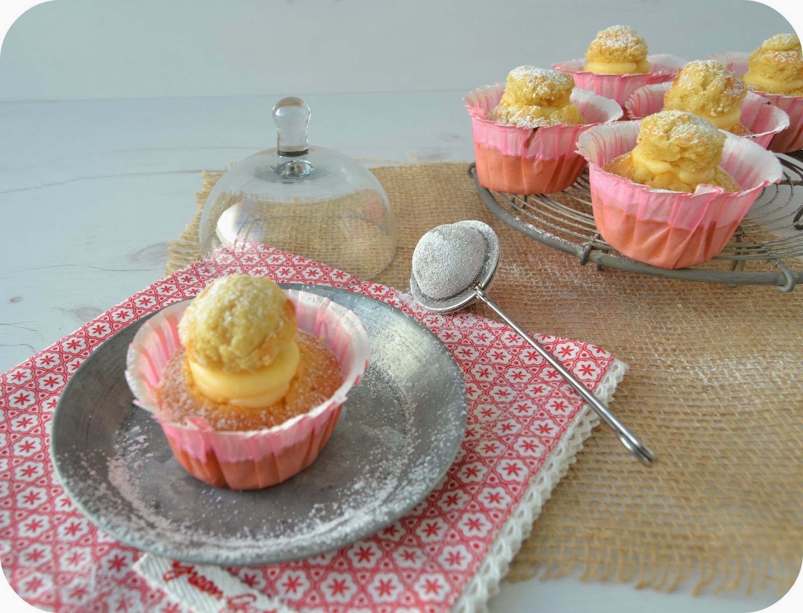 Princesitas Rellenas de Crema Pastelera