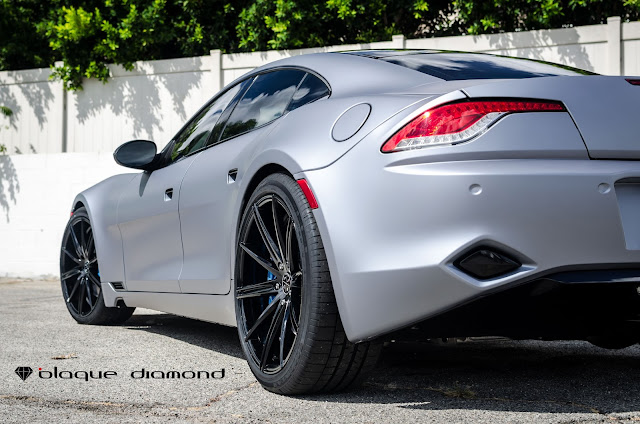 2013 Fisker Karma Fitted With 22 Inch BD-9’s in Gloss Black - Blaque Diamond Wheels