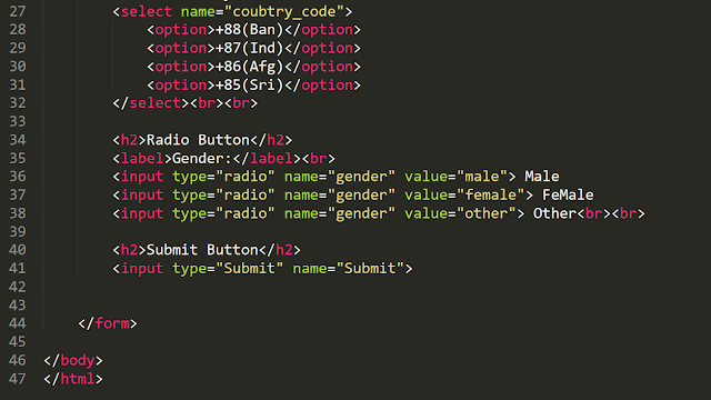 Basic Forms | HTML Form | HTML Input Types | Input Element | Text Field ...