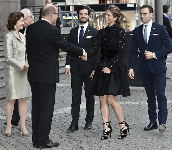King Carl Gustaf, Queen Silvia, Princess Madeleine, Prince Carl Philip and Prince Daniel attended a concert by the Royal Stockholm Philharmonic Orchestra
