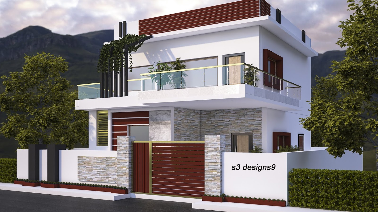S3 Designs9 Best house elevations elevation designs House front