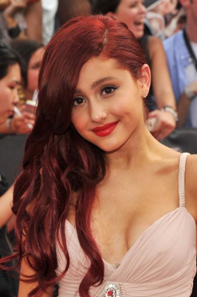 Ariana Grande at the premier of Deathly Hallows New York