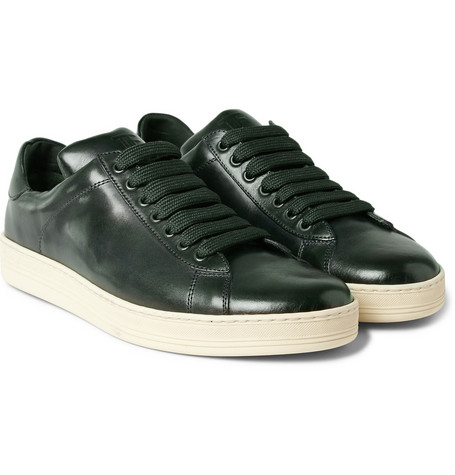 Laid-Back Luxe: Tom Ford Leather Tennis Sneakers | SHOEOGRAPHY