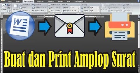 Cara Membuat Format Amplop Di Microsoft Word Tutorial Microsoft Office