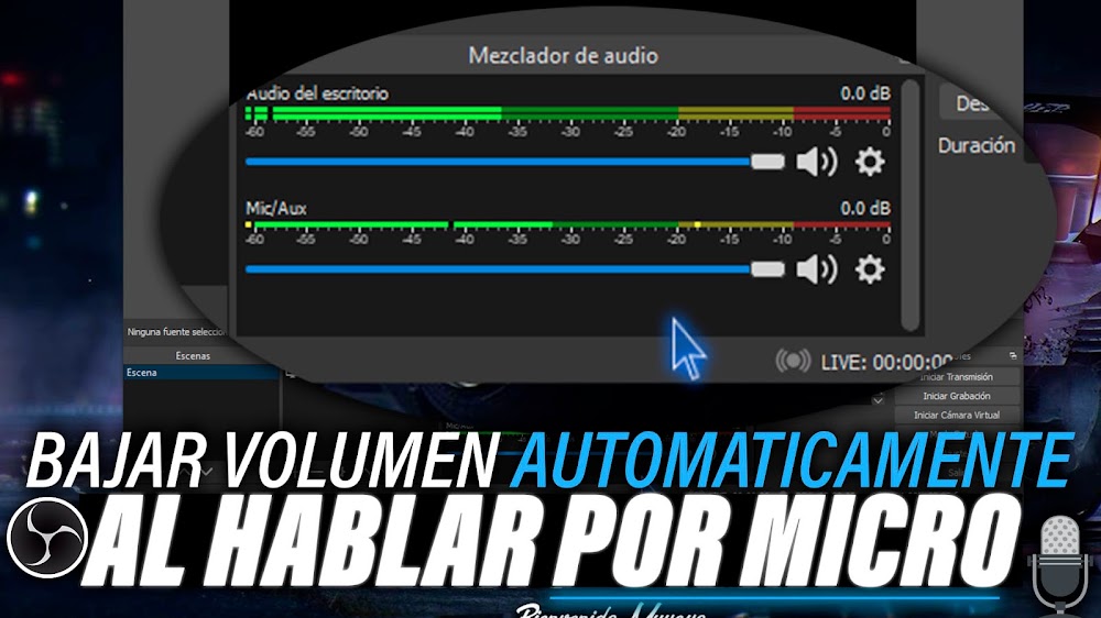 Bajar VOLUMEN De La MUSICA AUTOMATICAMENTE al HABLAR por Micrófono
