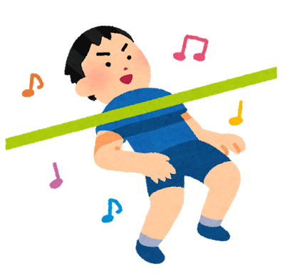 リンボーダンスのイラスト(男性)