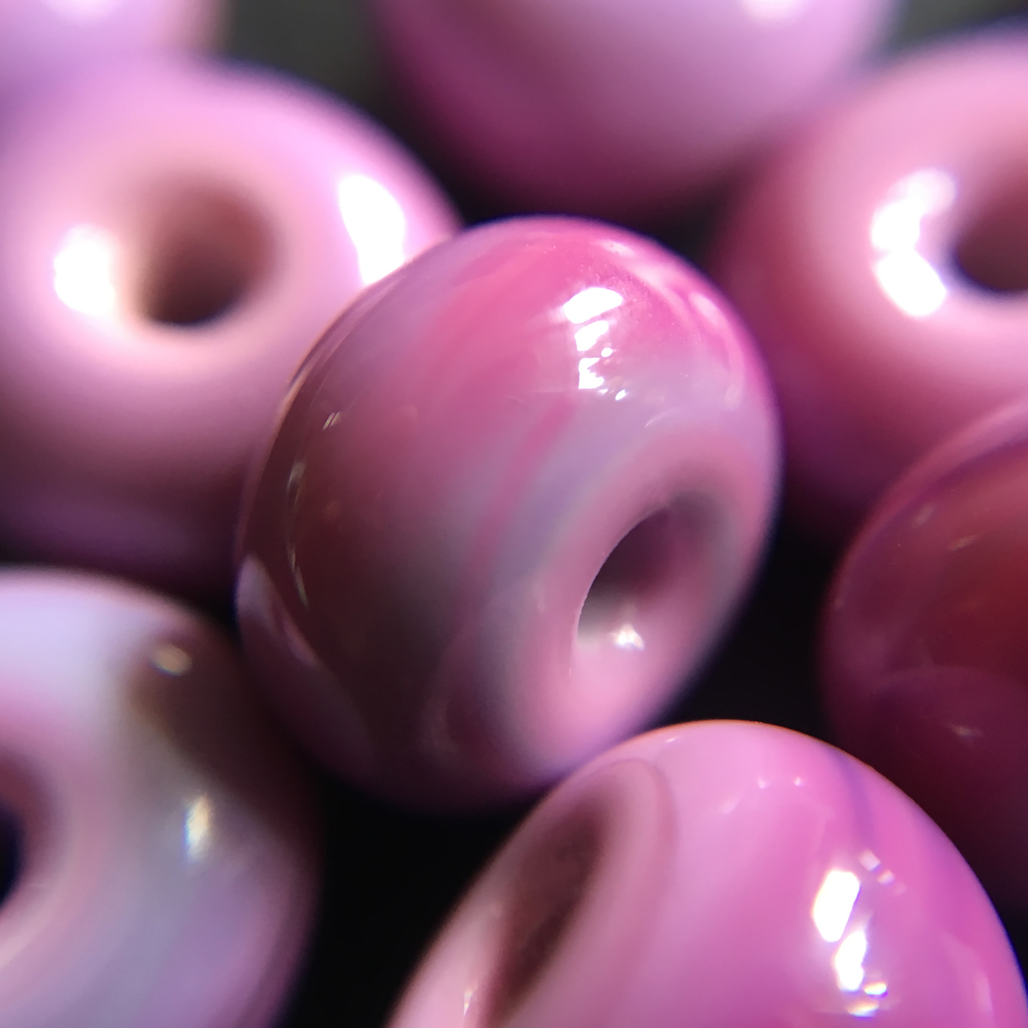 Beads By Laura Striped Pink Episode II The Pinkening