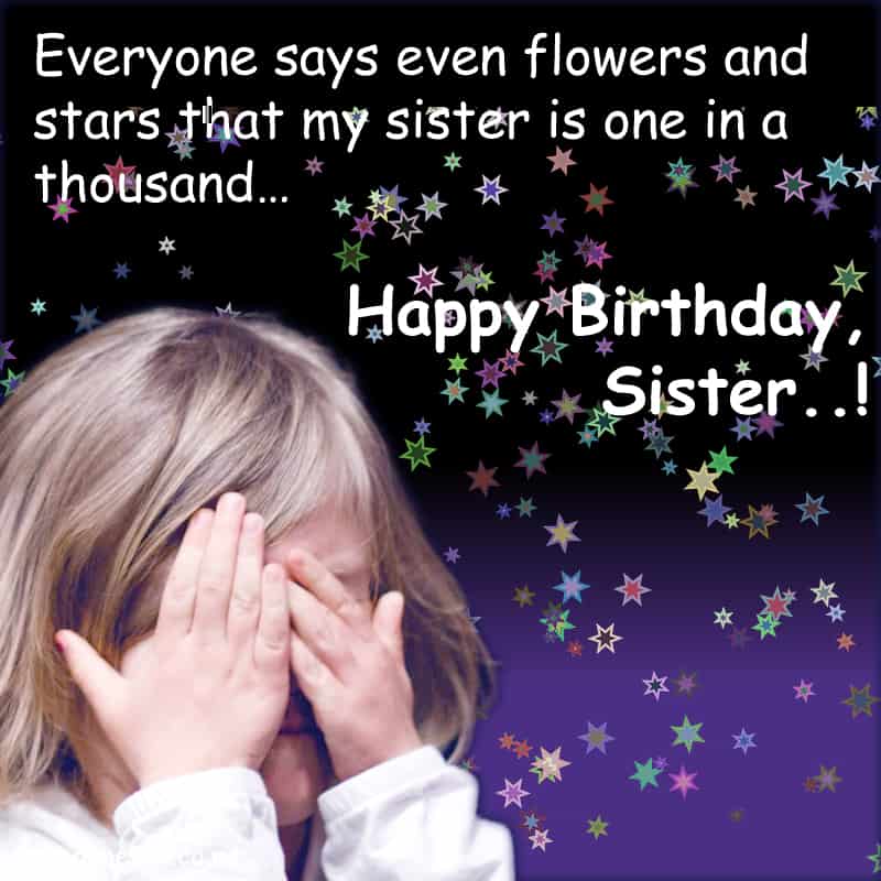 Happy Birthday Wishes for Sister