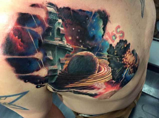 tatuaje del espacio