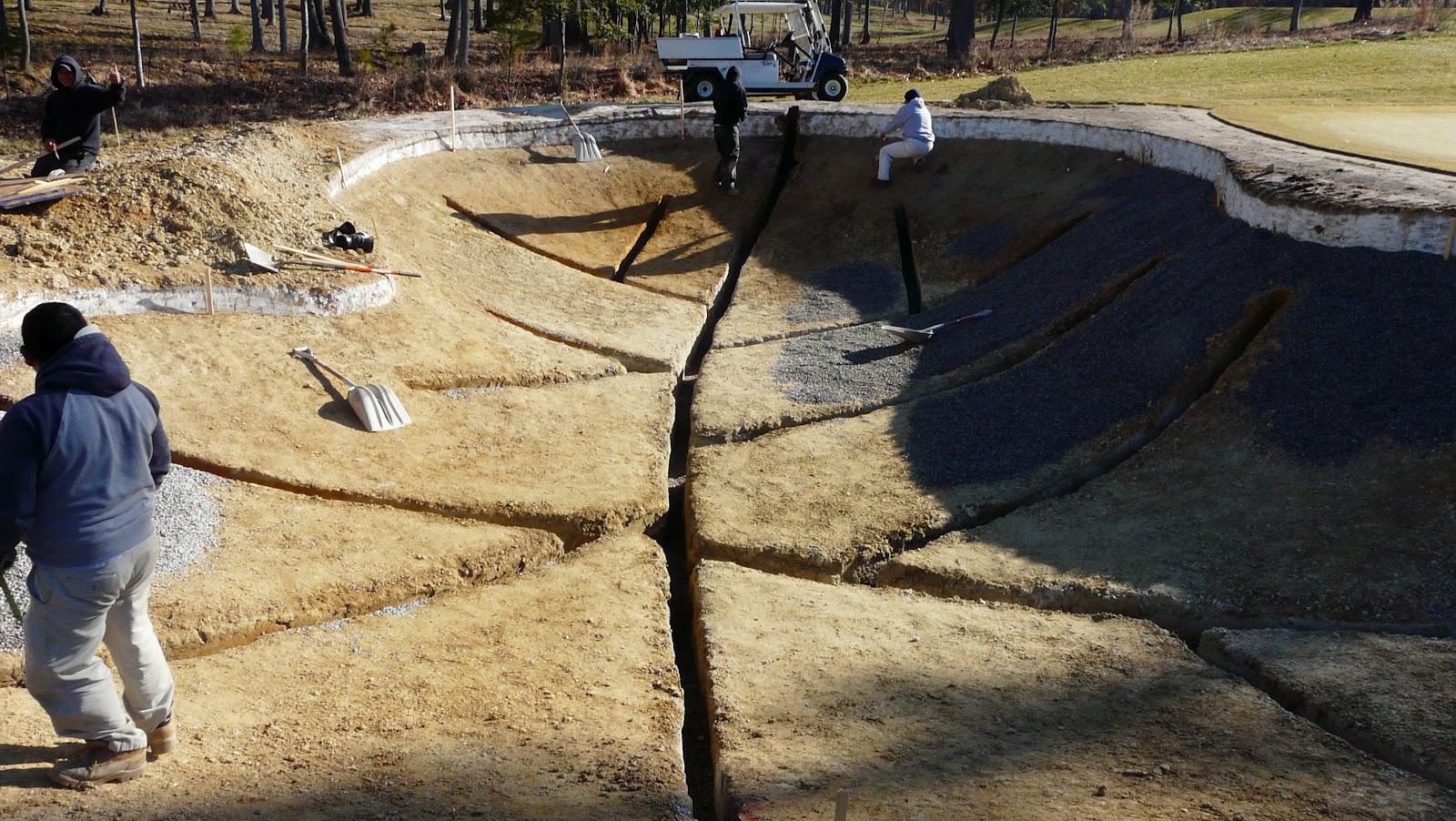 Kinloch Golf Club Golf Course Operations 7 Bunker Construction Update