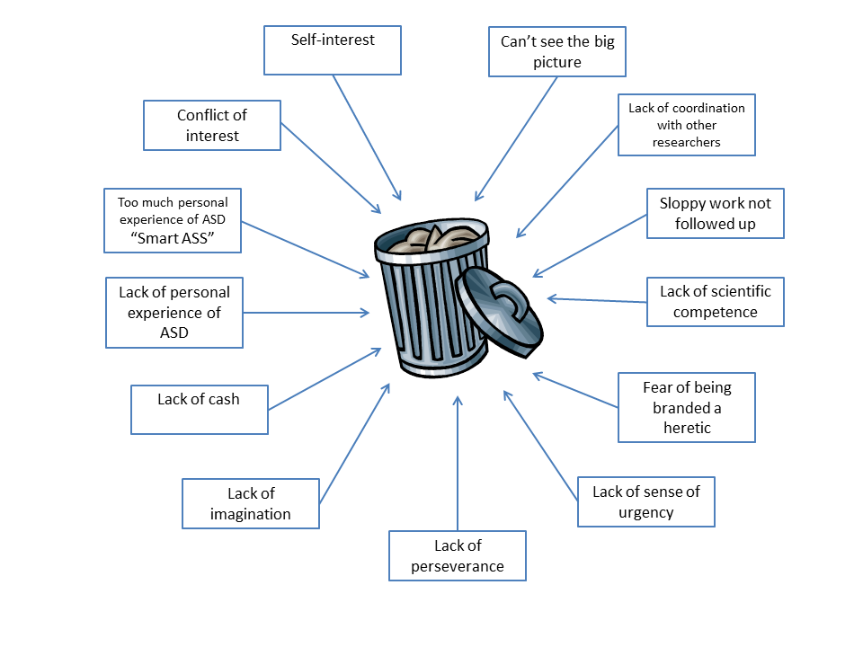 Epiphany Garbage Can Model of Autism Research