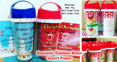 Souvenir Natal Tumbler atau souvenir botol minum Untuk Acara Natal & Sekolah minggu, Special Christmas Tumbler Souvenir