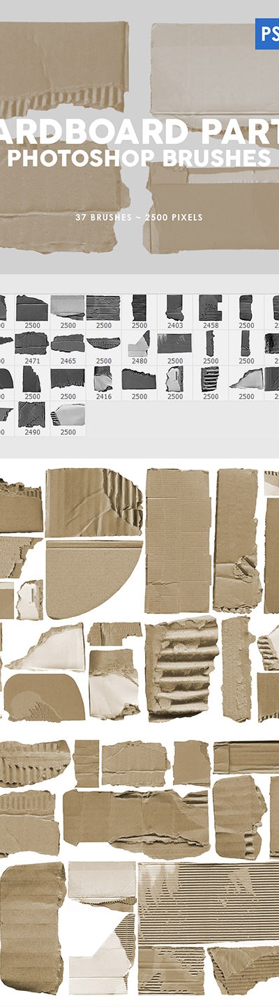 GraphicRiver - 37 Damaged Cardboard Parts Photoshop Stamp Brushes 29575867 2 Damaged%2BCardboard%2BParts%2BPhotoshop%2BStamp%2BBrushes%2B1