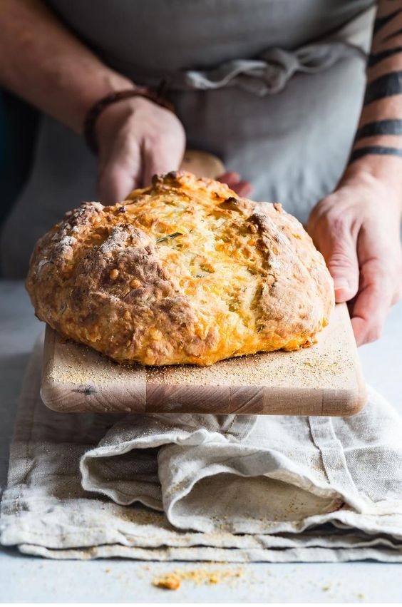 Print Rosemary Cheddar Irish Soda Bread Food beverage recipes for