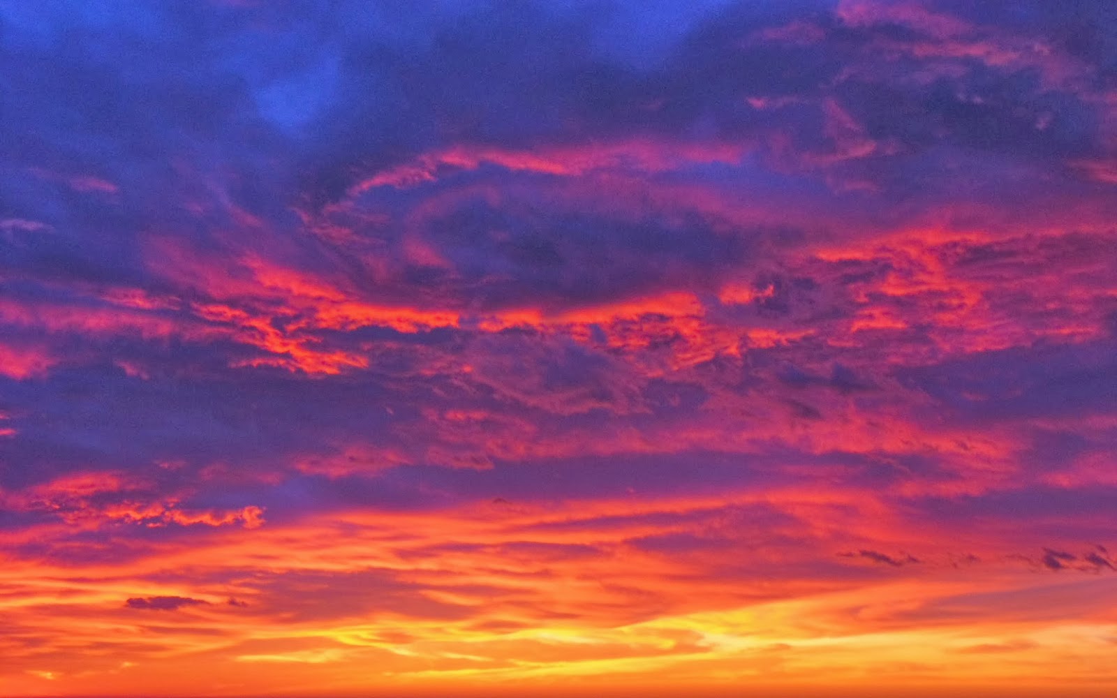 Fondo de Pantalla Paisaje Cielo atardecer