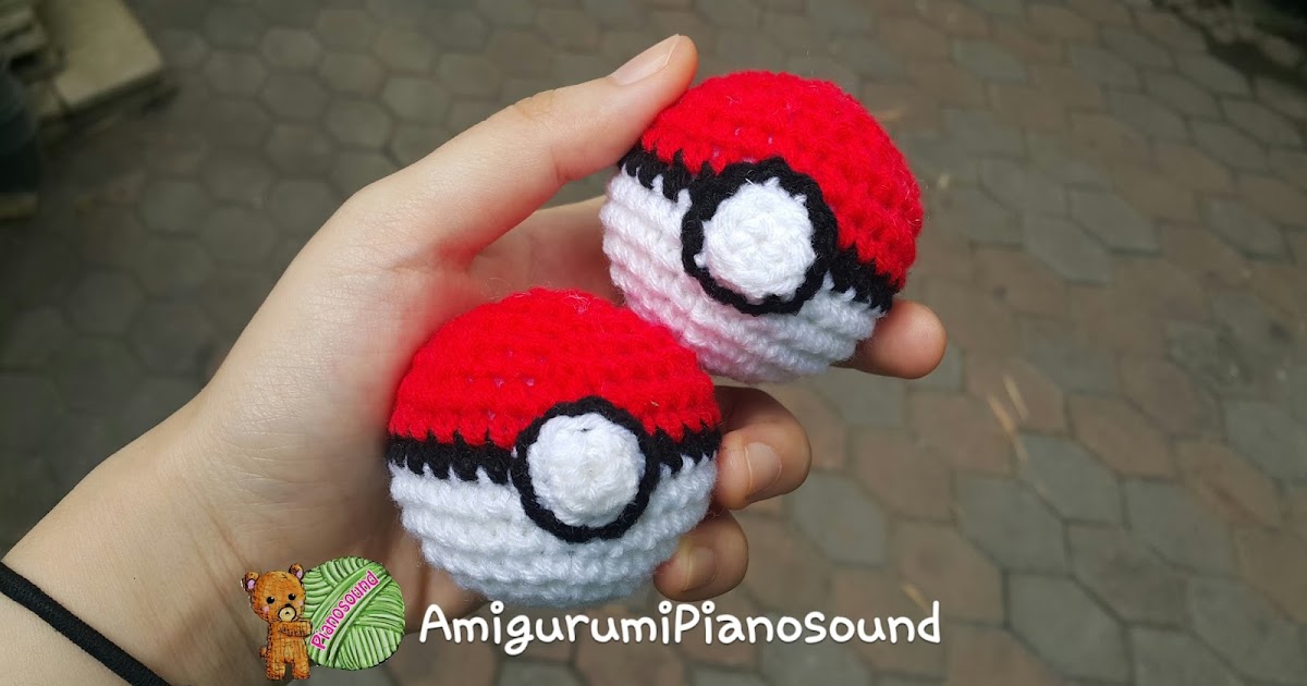 Amigurumipianosound Crochet Blog Pokeball Free Crochet Pattern