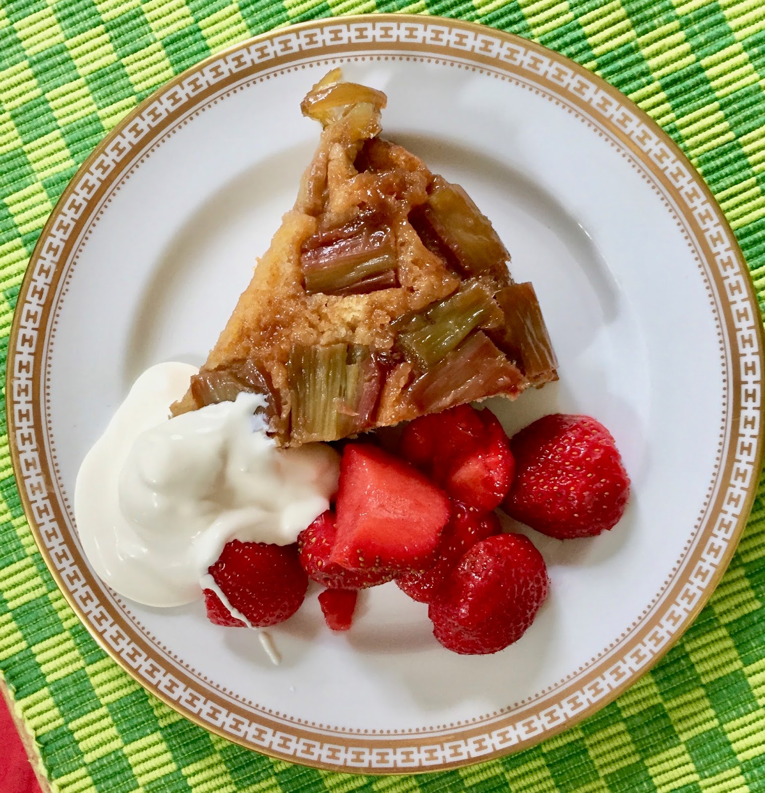Dorie Greenspan s Rhubarb Upside Down Brown Sugar Cake with Fresh Dorie Greenspan s Rhubarb Upside Down Brown Sugar Cake with Fresh