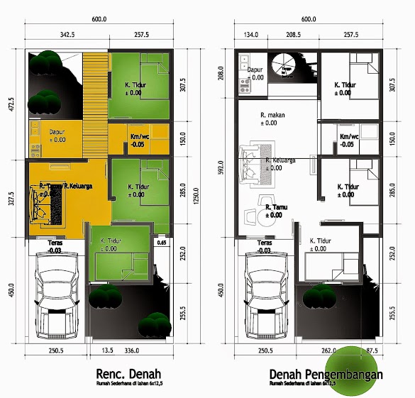 Denah Rumah Minimalis 3 Kamar Ukuran 69