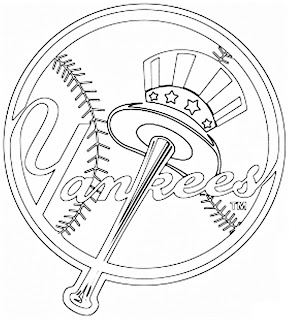 Escudo de los Yankees de Nueva York para colorear