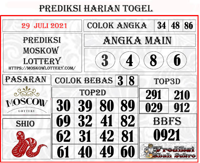 Prediksi Moskow Kamis 29 Juli 2021 Prediksi Mbah Sukro Bocoran Togel Hk Sydney Rumus Jitu