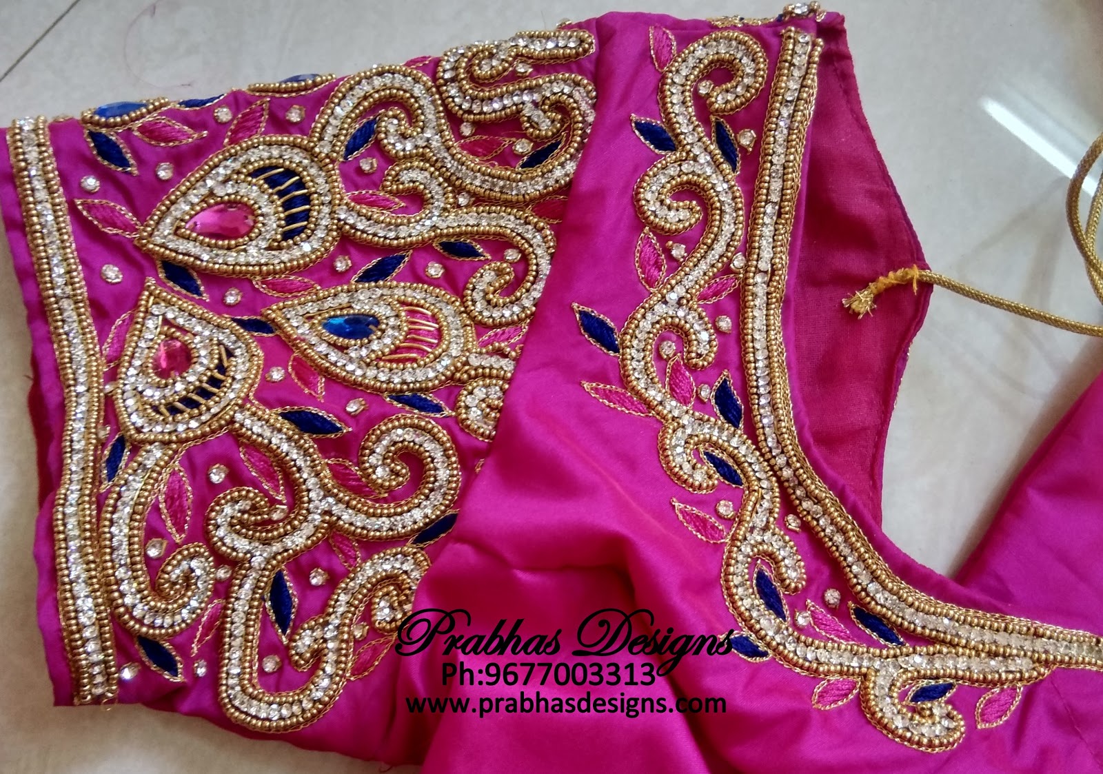 Aari Embroidery classes by Prabhas Designs Colourful Aari Embroidery