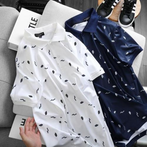 Áo thun nam cổ trụ Áo phông nam cổ bẻ Pega in hoạt tiết thời trang đẹp cá tính