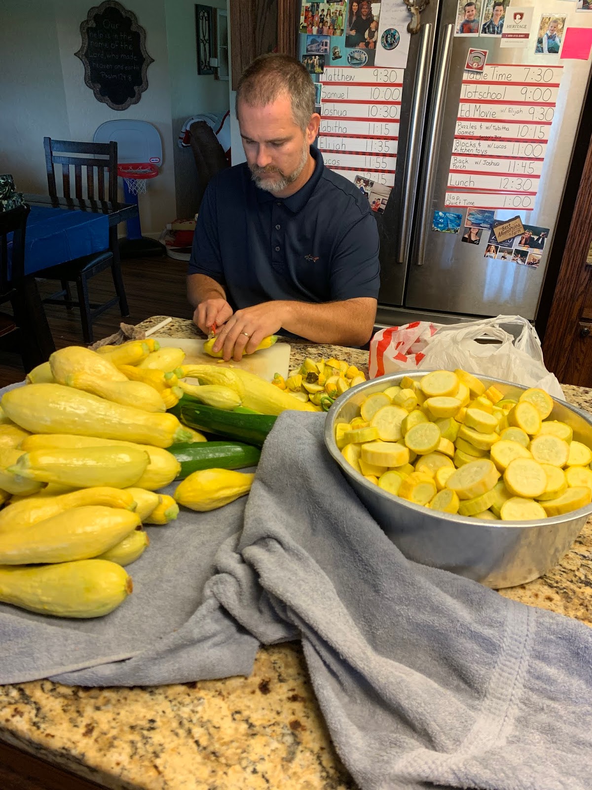 Country Mama To Many Canning Summer Squash